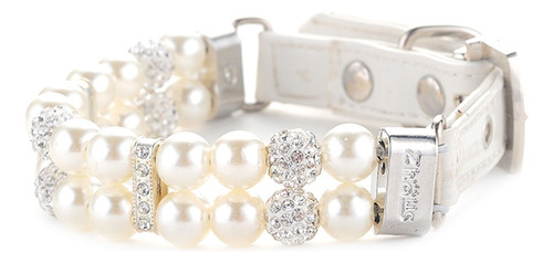 * Collares Ajustables Para Cachorros, Joyas Y Perlas Para Bo