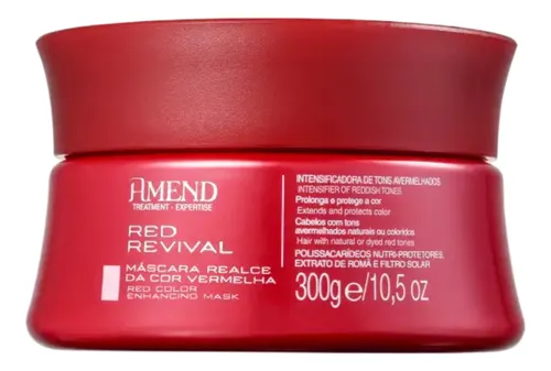 Máscara Matizadora Amend Expertise Red Revival 300g -ruivo