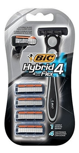 Bic Hybrid 4 Flex - Maquinilla De Afeitar Desechable Para Ho