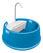 Comprar Furacão Pet fonte de água bebedouro para gatos mas filtro de carvão ativado cor azul bivolt y filtro