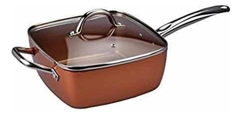 Sartén, Cazuela, Copper Chef, 25 Cm, Con 5 Piezas Home Cobre