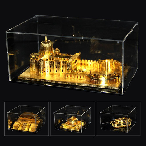 2 Caja De Exhibición De Acrílico Cajas De Los 28x22x14cm