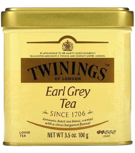 Te Twinings Ingles Earl Grey En Hebras X 100gr Importado