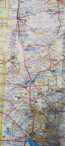 Mapa De Rutas Y Caminos De Buenos Aires 80x60cm Ideal Viaje