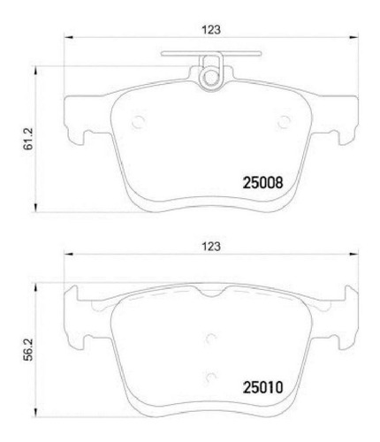 Imagen 2 de 5 de Balatas Brembo (t) Low Vw Golf Gti Jetta Mk7 Teramont Ateca
