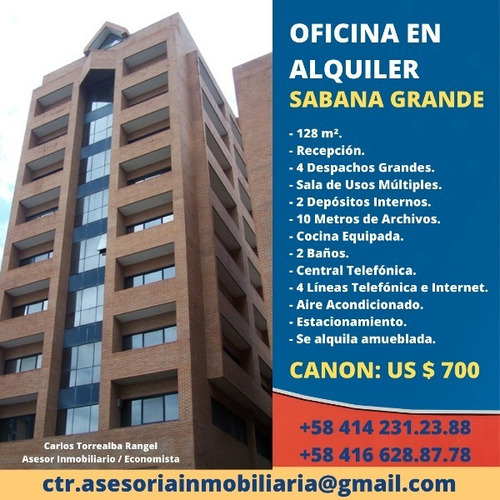 Imagen 14 de 14 de Oficina En Alquiler, Sabana Grande