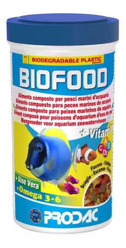 Imagem 1 de 2 de Ração Prodac Biofood 50g - Nutrição Completa Para Marinhos