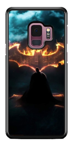 Funda Protector Para Samsung Batman Escudo Fuego Murcielago