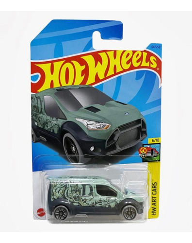 Hot Wheels Ford Transit Connect 6/10 Hw Art Cars