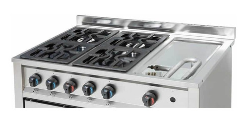 Imagen 5 de 9 de Cocina Industrial 4 Horn + Plancha Gastroequip Gtia Oficial