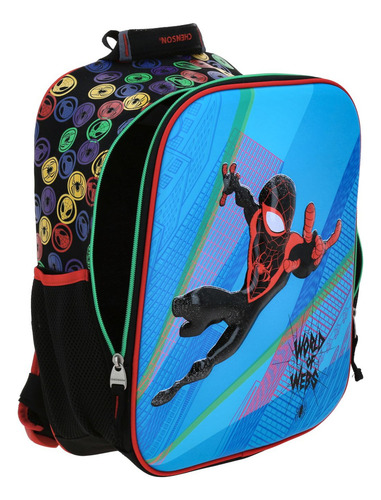 Mochila Chica Chenson Escolar Kinder Miles Morales Mm70324-3 Feiquer