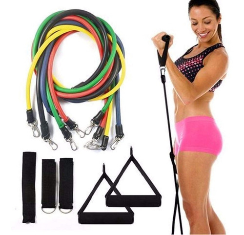 Set Bandas Elasticas De Resistencia 11 Piezas Latex Deporte