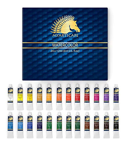 Acuarela Pintura  12 Ml X 24  Arte Pinturas  Calidad De Los 