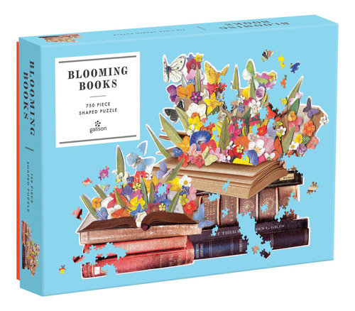 Galison Blooming Books - Rompecabezas En Forma De 750 Piezas