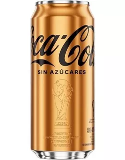 6 Lata Coca Cola Dorada Campeon Mundial Qatar 0 Azucar 473ml