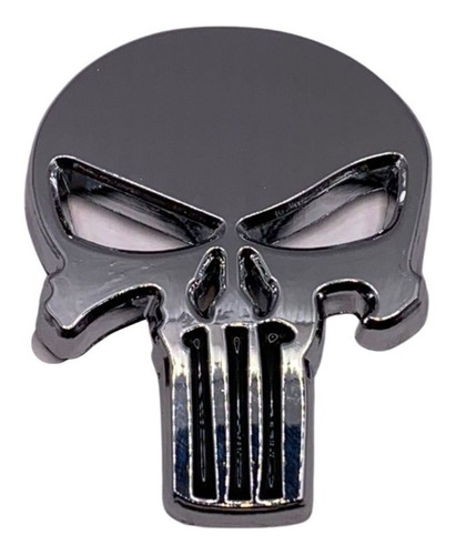 Emblema Adesivo Metálico Caveira Punisher Justiceiro Metal