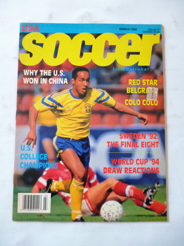 Revista Usa Soccer International Marzo 1992