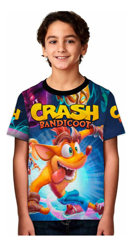 Camiseta Crash Bandicoot Para Niños Hombres Damas Gamer