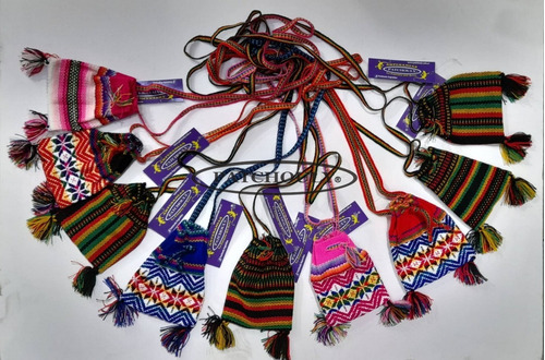 Bolsito De Aguayo Bandolera Artesanal Étnico Cap. Fed.