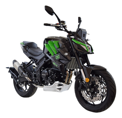 Motocicleta Dinamo Deportiva Skeleton 400cc Verde