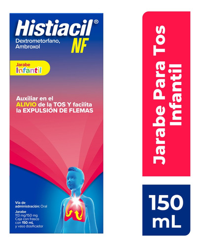 Jarabe Para La Tos Histiacil Nf Infantil En Frasco 150 Ml