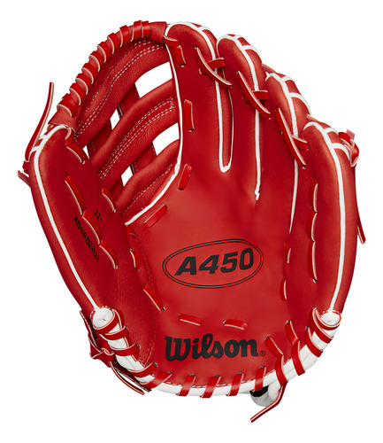 Guante Beisbol Wilson Infantil A450 Rojo 11 In