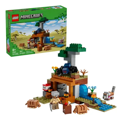 LEGO 21269 Minecraft A Expedição na Mina do Tatu Para Crianças 8 Anos 247 peças
