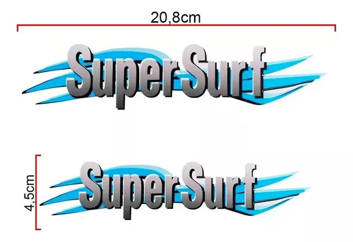 Emblema Adesivo Super Surf Saveiro Parati Gol 2003 A 2008