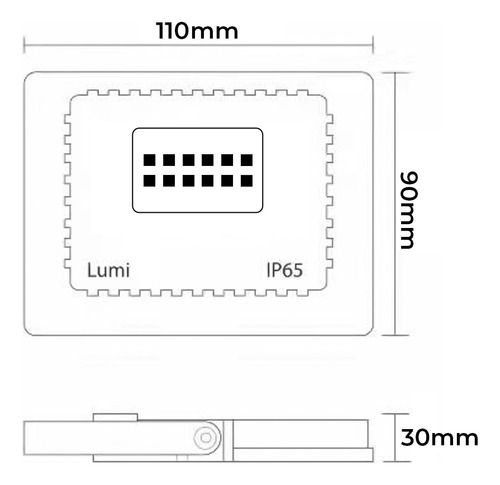 Kit 4 Refletor Super Led 50watts 127/220V Cor Da Luz Verde