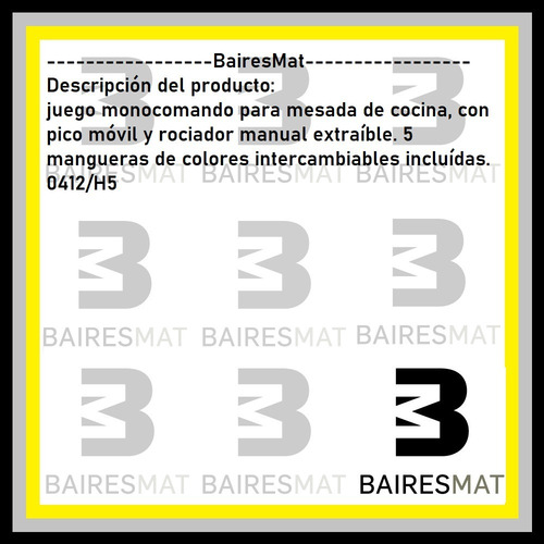 Imagen 4 de 6 de Monocomando Cocina Fv Lenga 412/h5 Duchador Extraible Color