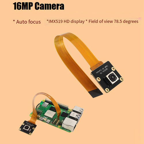 Cámara De 16mp Para Cámara Raspberry Pi5 Imx519 Autofocus