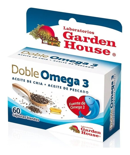 Garden House Doble Omega 3 Colesterol X 60 Capsulas ¡cuotas!