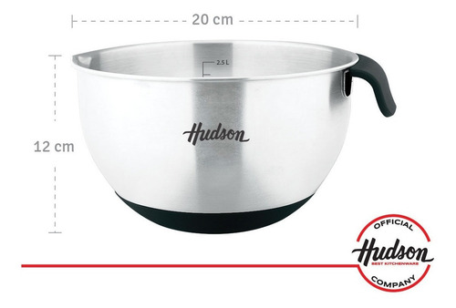 Imagen 2 de 8 de Bowl Acero Inoxidable Hudson 20 Cm
