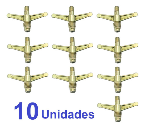 Borboleta Registro Gás Alta Pressão P13 Botijão 13kg -10 Pçs