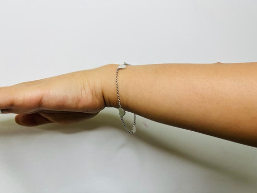 Pulsera De Plata 925 18 Cm Color Plateado