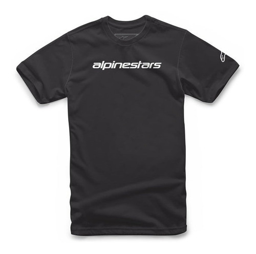 Camiseta Alpinestars Linear Wordmark Preto Cinza