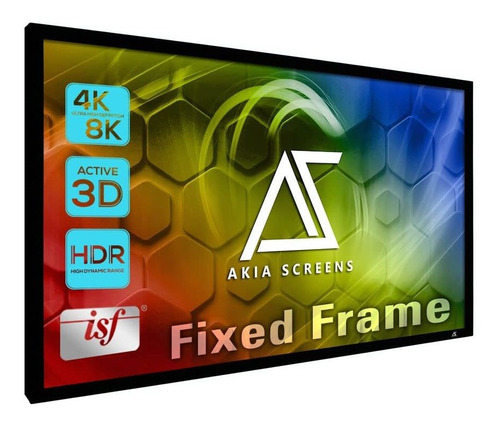 Akia Screens Pantalla De Proyector De Marco Fijo De 110 PuLG