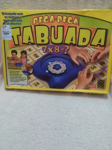 Jogo Tabuleiro Pega Pega Tabuada Original Grow