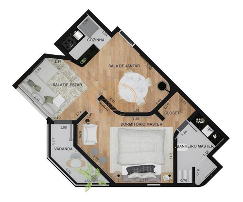 Apartamento Com 1 Dormitório(s) Localizado(a) No Bairro Brooklin Em São Paulo / São Paulo - 10234:916443