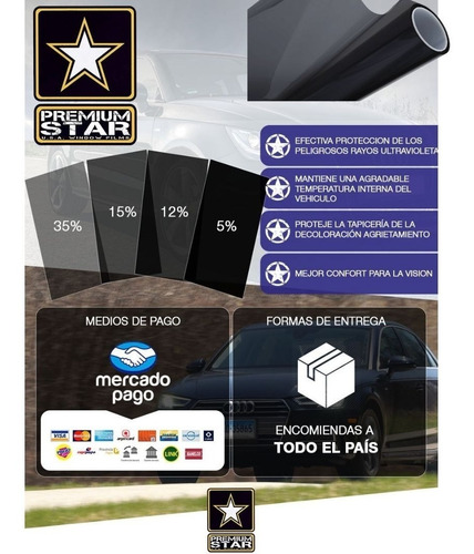 Imagen 7 de 10 de Laminas Para Polarizar X 5mts X 1.52 Premium Star