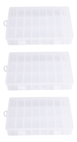 Caja Organizadora De Plástico Para Joyas, Pequeña, 3 Unidade