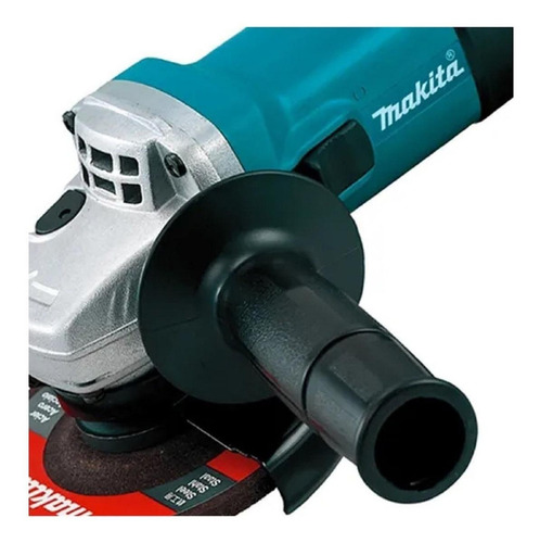 Amoladora angular Makita 9557HN color turquesa y negro 840 W 220 V + accesorio