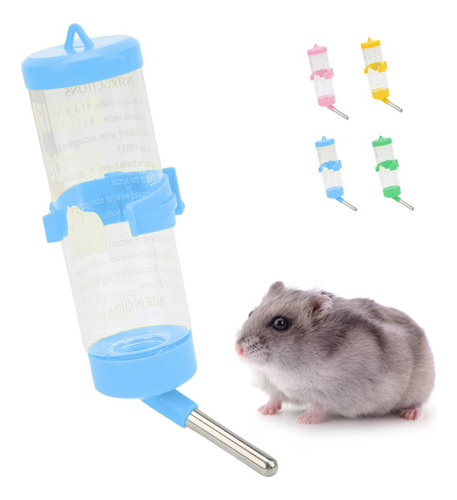 Bebedero Antigoteo Para Hamster Conejos Cuyos Roedores 250ml
