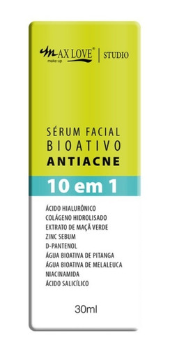 Serum Facial Anti Acné , Acido Hialuronico,colageno Max Love