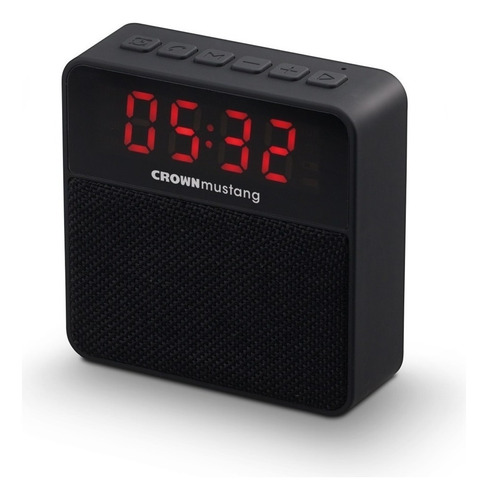 Parlante Bluetooth Crown Mustang Wake Reloj Despertador