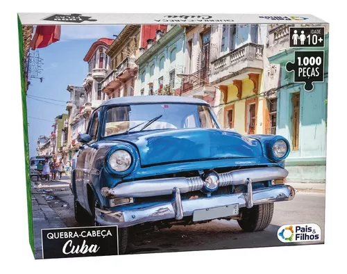 Quebra-cabeça 1000 Peças Cuba Carro