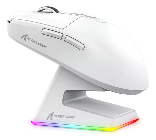 Ratón Gamer Attack Shark X6 Paw3395 Trimodo 26000 Dpi + Dock