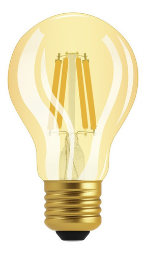 Lámpara Led Osram Vintage Bulbo Ambar Dim 7w Luz Cálida