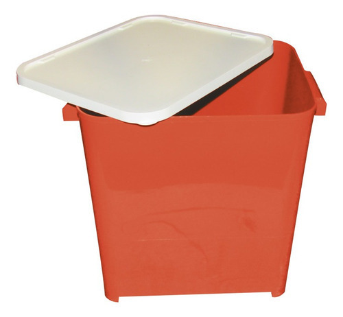 Porta Ração Pote Portátil Para Até 6 Kg Furacão Pet Cor Vermelho