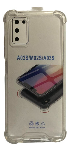 Funda Transparente Reforzada Camara Para  Samsung A02s A03s